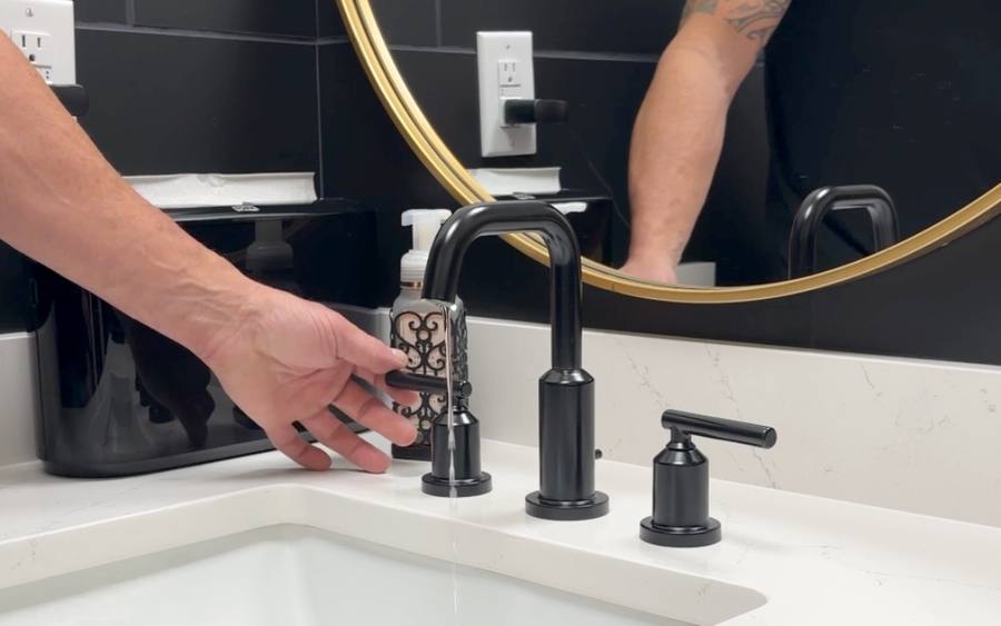 New faucet set and running